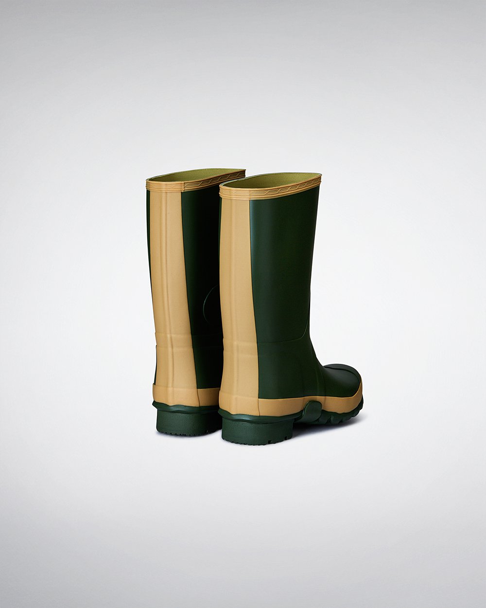 Mens Hunter Short Rain Boots Green - Gardener - 6234819-TD